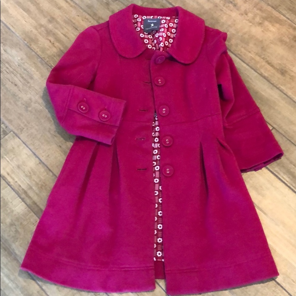 Darling magenta coat Forever 21
